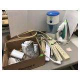 Misc Lot - Iron, Iced Tea Maker, Power Strips,