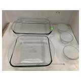 Anchor Hocking Dish, Baking Dish, 3cnt Glass