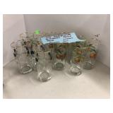 VTG Fruit Hand-painted Glasses