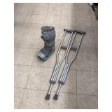 Crutches & Walking Boot
