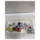 Dice, Poker Chips, Cars