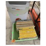 Magazines and Paper Shredder Tubs