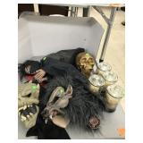 Halloween Masks, Decor, Candles