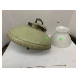 Metal Light and Glass Shade