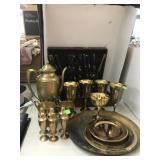 Dirilyte Golden hued Flatware & table service,