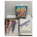 3cnt Barbies and 2 Games