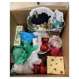 Box of Ornaments and Decor