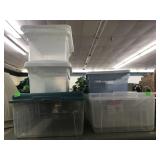 Small totes some lids
