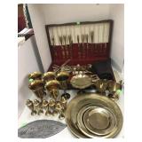 Dirilyte Golden Hued Flatware & Table Service,