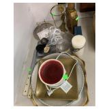 Group of Candle Warmer, Kitchen Knives, Misc