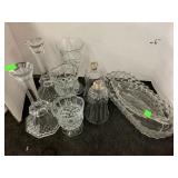 Clear Glass, Candle Holders