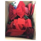 Box of giant Christmas Bows, over 12