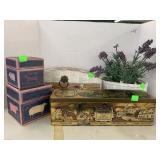 Decorative Boxes and Fake Flower