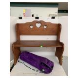 Kids Bench and Kids Camp Chair (bottom ripped -