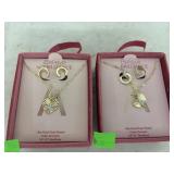 Jewelry - 2 cnt Necklace & Earrings Sets - 14K