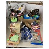 Large misc Group, Light Bulbs, Flags