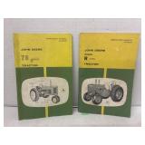 2 John Deere Tractor Operatorï¿½s Manuals