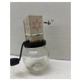 Vintage Hand Crank Grinder Jar