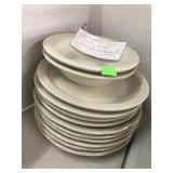 12 PCs, Soup Bowls and Plates, Ivory