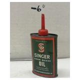 Vintage Singer Sewing Machine Oil Tin (empty)