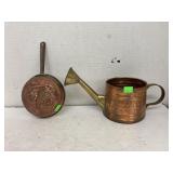Copper decor and watering can