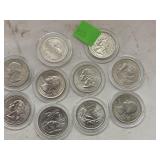 U.S. Territories Quarters Lot
