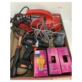 Drill, Dirt Devil, Hammer, Lightbulbs, misc