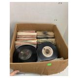 Box of 45rpm Records