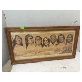 Framed Art Print - The Indians of Little Big Horn