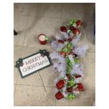 Christmas Decor and Candle