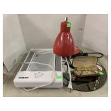 Misc group, mirrors, Lamp, Glasses