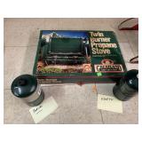 Twin Burner Propane Stove, Partial Propane and