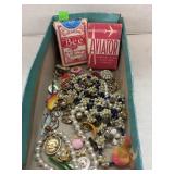 Playing Cards, Jewelry, Misc Lot