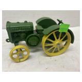 Vintage John Deere Model D toy tractor - metal