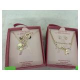 Jewelry - 2 cnt Necklace & Earrings Sets - 14K
