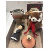 Vase, Plush Puppy Ornament, Misc