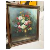 Framed Signed Painting on Canvas