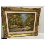 Framed Painting on Canvas