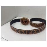 Hand Crafted Leather Belt -approx 44 inches long