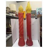 2 Blow Mold Candles