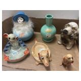 Vntg Lot w/ Dog Figurines & Misc