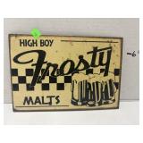 Metal Sign - Frosty Malts