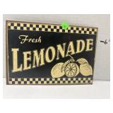 Metal Sign - Fresh Lemonade