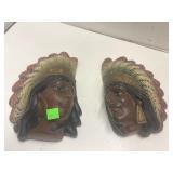 American Indian Plaster Wall Hangings