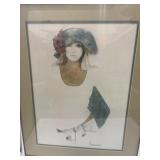 Vintage Signed Print - Rosamond