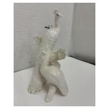 Vintage Porcelain Peacock Figurine