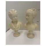 Alexander Backer Chalkware Busts