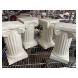 4 cnt Pillars / Pedestals - approx 12 inches tall