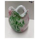 Art Glass Vase - crack / chip in rim