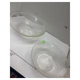 Federal GlassCrystal Round Flared Serving  Bowls